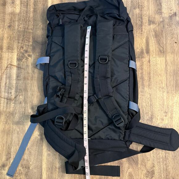 The North Face Hiking Backpack Pack Nylon Top Load Hip Belt Black Unisex Regular - Picture 2 of 11